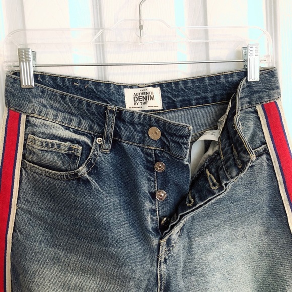 Zara TRF high waisted stripes jeans - Picture 6 of 11